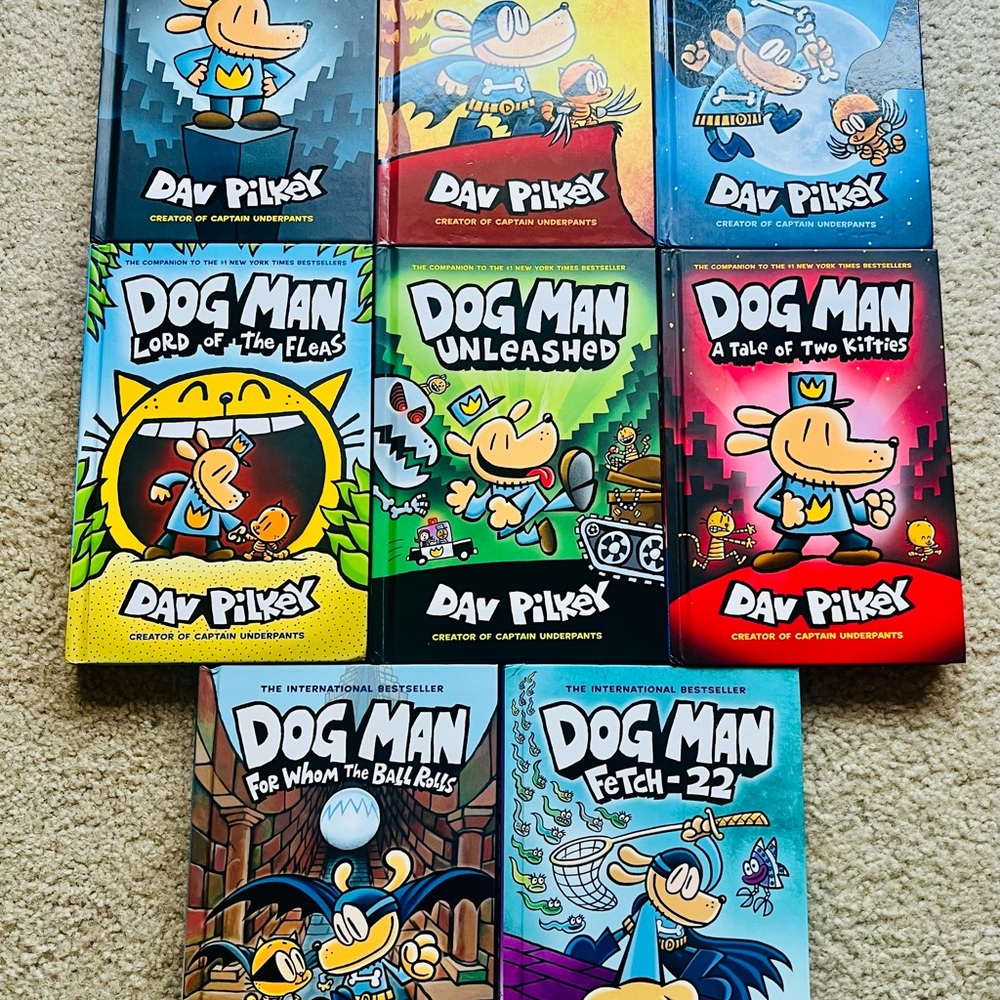 Dog Man Book Series by Dav Pilkey. 8 books total - Picture 2 of 13